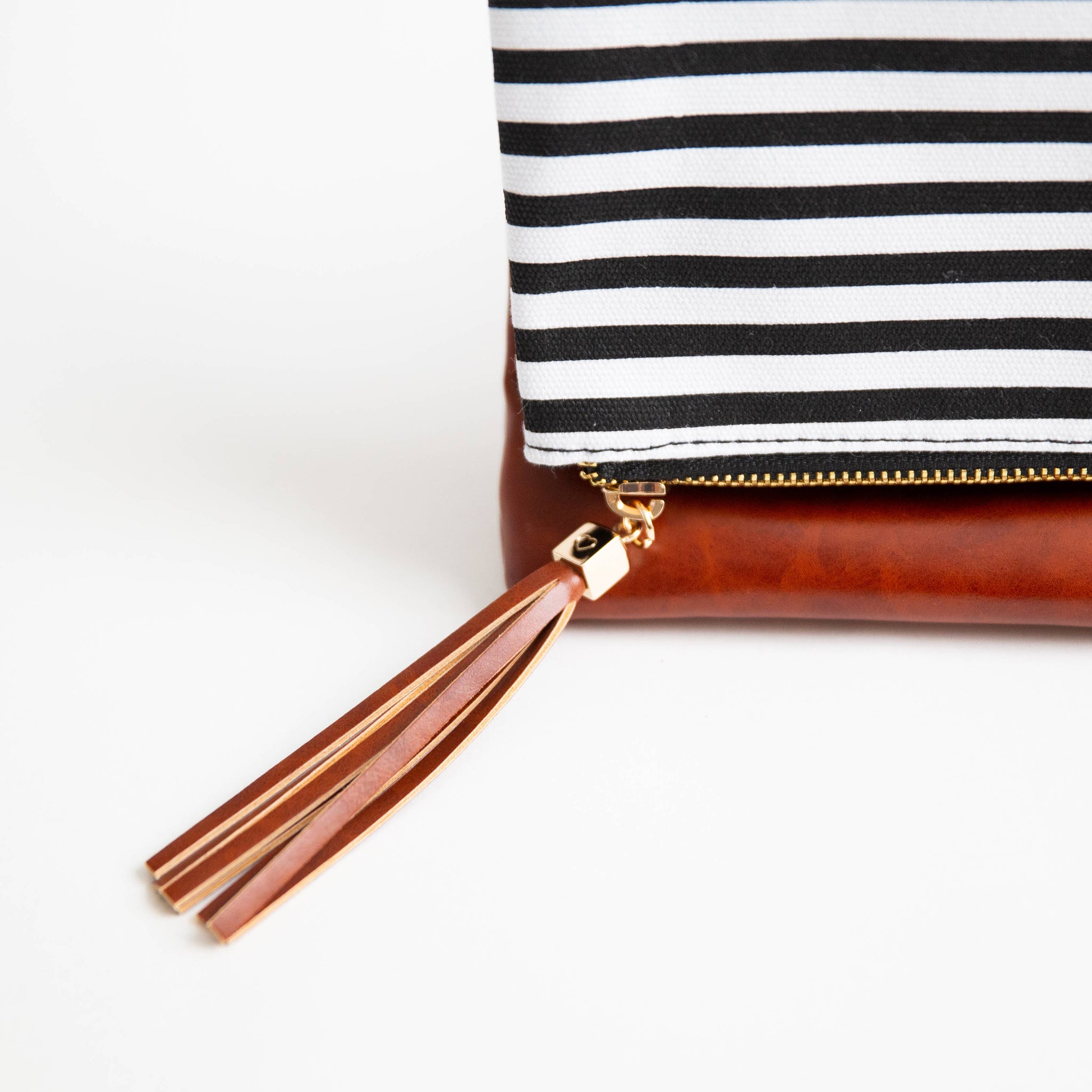 FoldOver Stripe Clutch