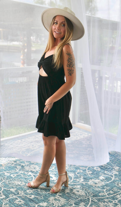 Little Black Cotton Dress