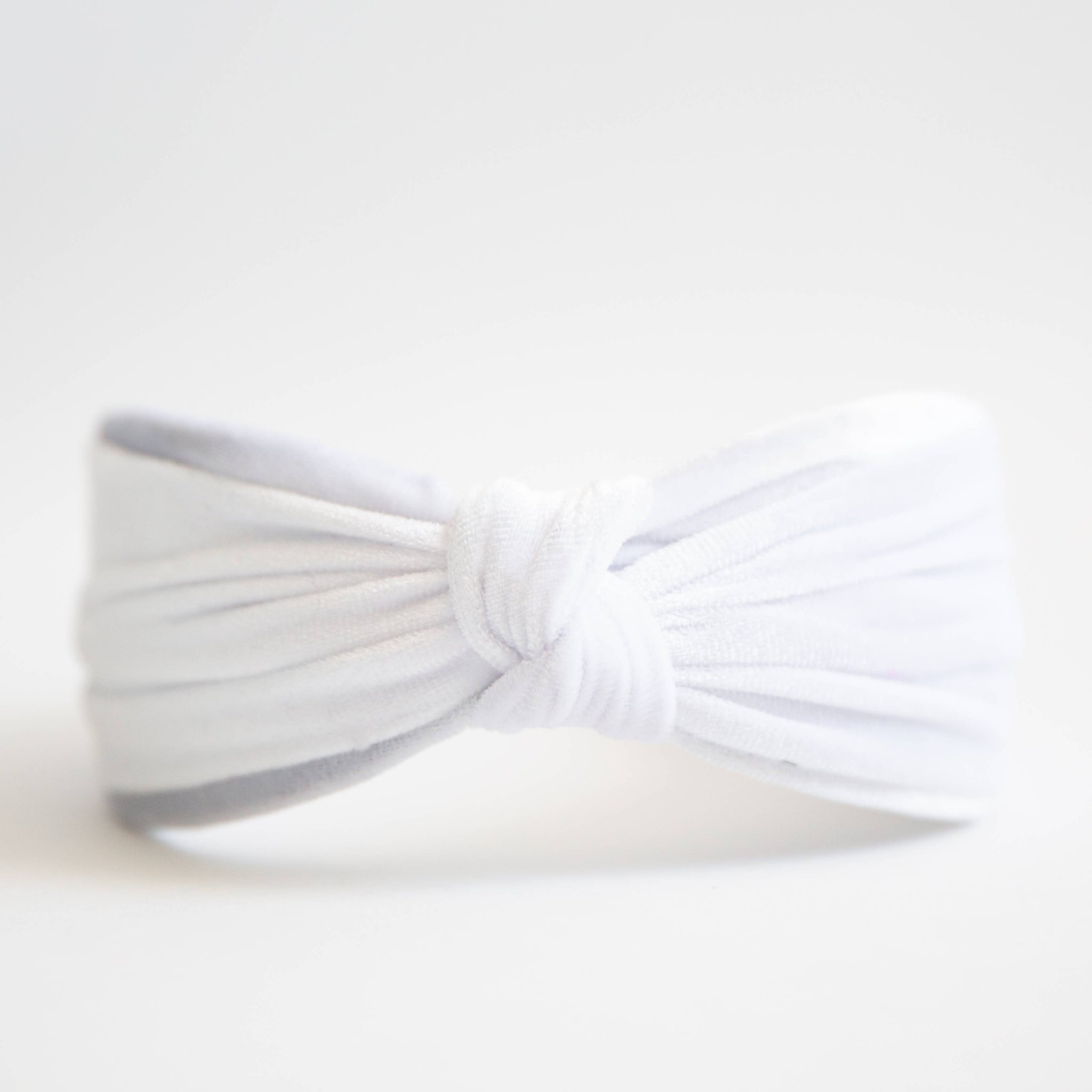 Eloise Velvet Headband - White