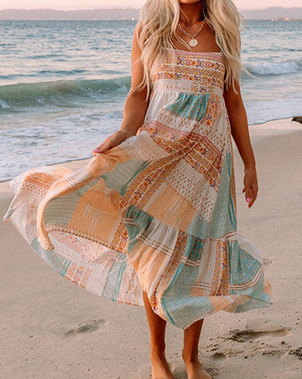 Boho Floral Sundress