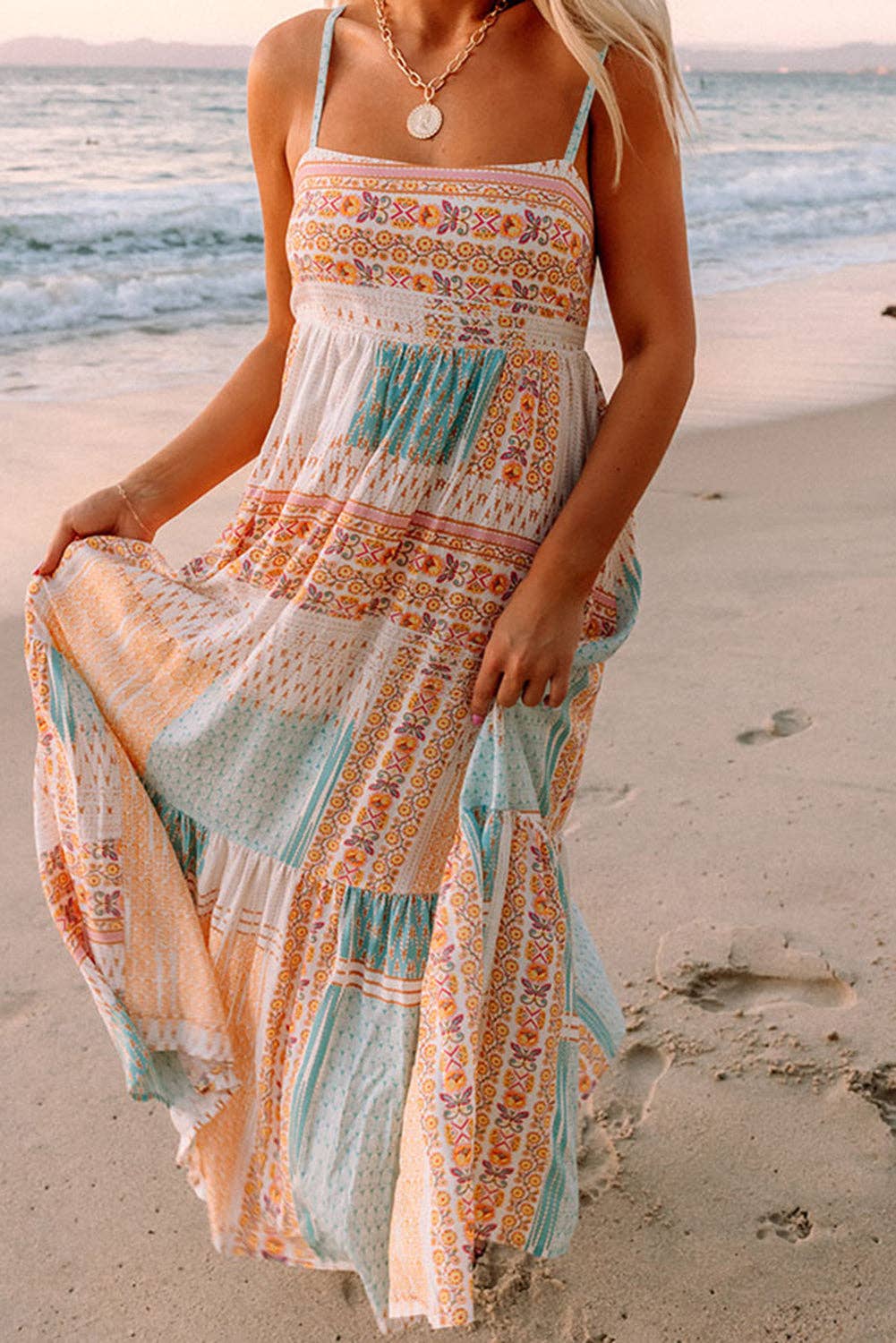 Boho Floral Sundress